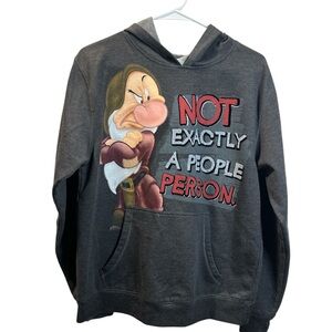 Disney Charcoal Hoodie with Cartoon Design